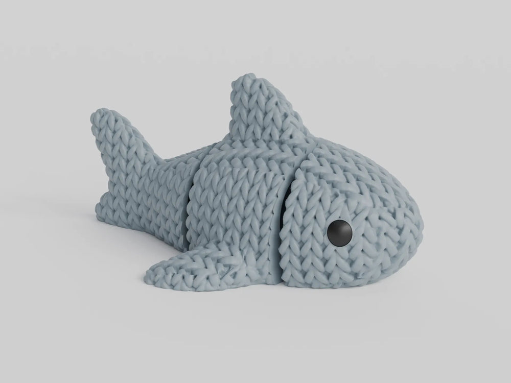 GESTRICKTER BEWEGLICH GEGLIEDERTER HAI