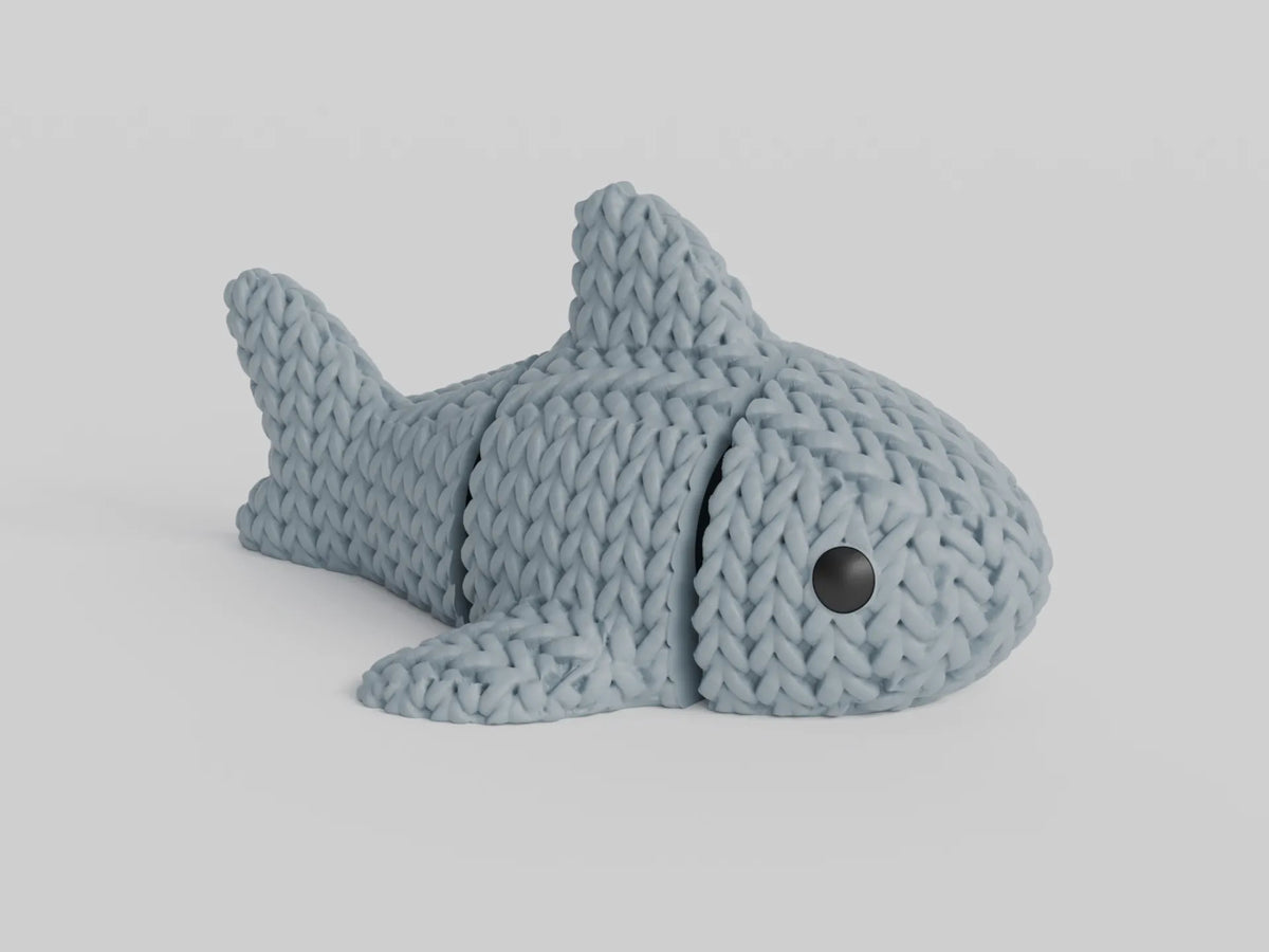 GESTRICKTER BEWEGLICH GEGLIEDERTER HAI