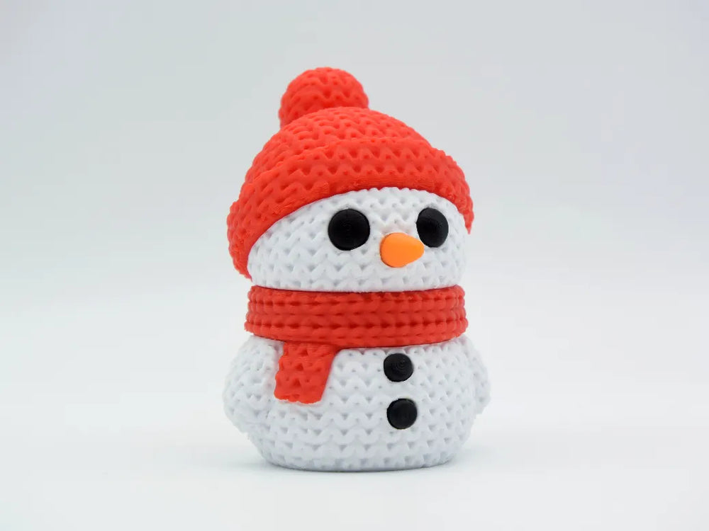 GESTRICKTER SCHNEEMANN - WEIHNACHTEN
