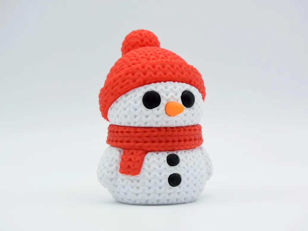 GESTRICKTER SCHNEEMANN - WEIHNACHTEN