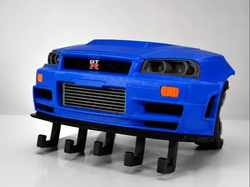 Nissan Skyline GT-R R34 Nismo Schlüsselhalter – 3D-Druck-Zauber