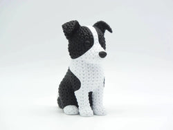 GESTRICKTER BORDER COLLIE HUND