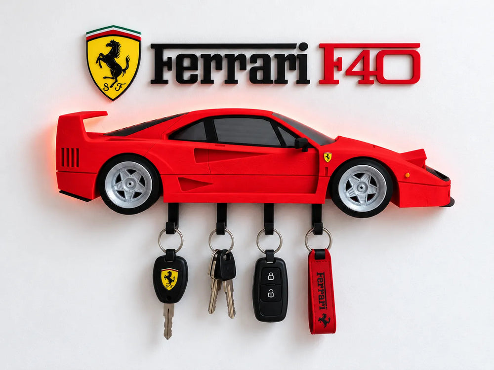 FERRARI F40 SEITE SCHLÜSSELHALTER
