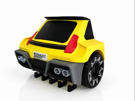 Renault R5 Turbo 3E Schlüsselhalter – 3D-Druck-Zauber