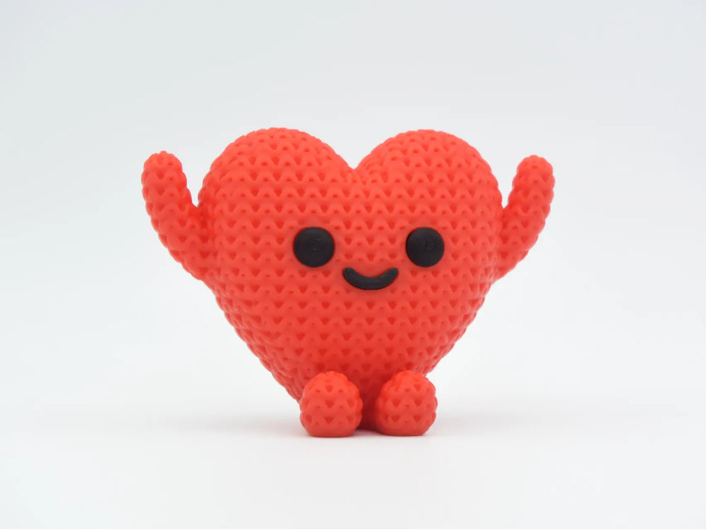 GESTRICKTER HERZ-KUMPEL - VALENTINSTAG