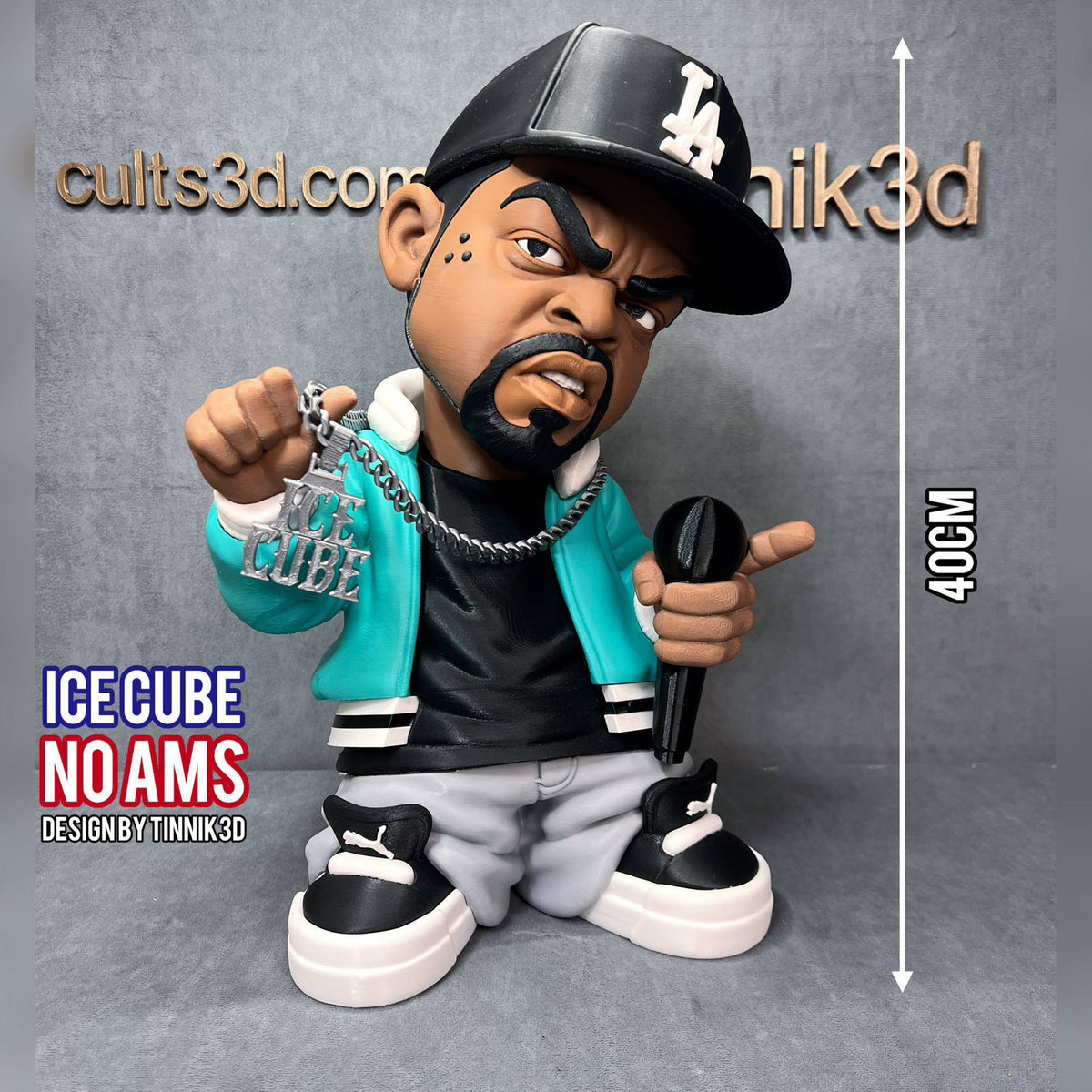 ICE CUBE – 3D-gedruckte Dekofigur ca. 30–40 cm