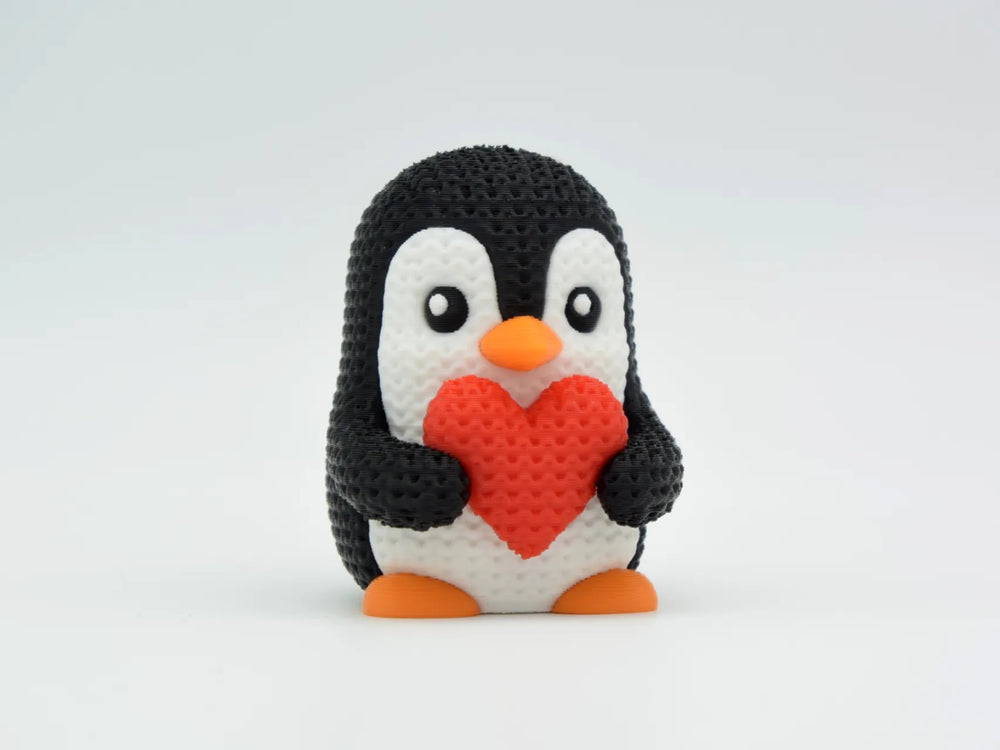 GESTRICKTER VALENTINSTAGSPINGUIN
