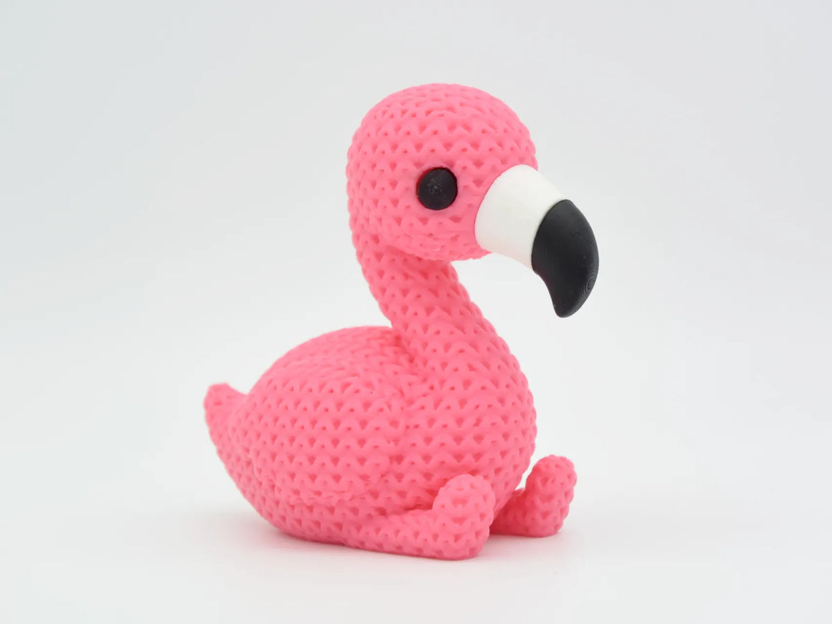 GESTRICKTER FLAMINGO