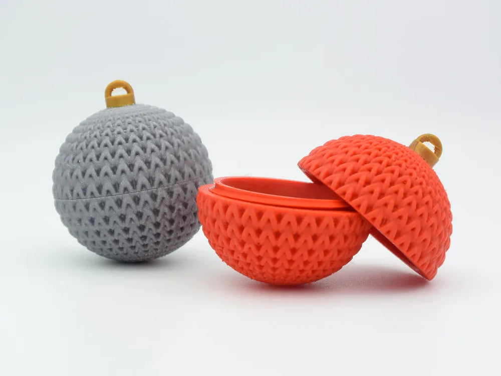 GESTRICKTER WEIHNACHTSORNAMENT-BEHÄLTER