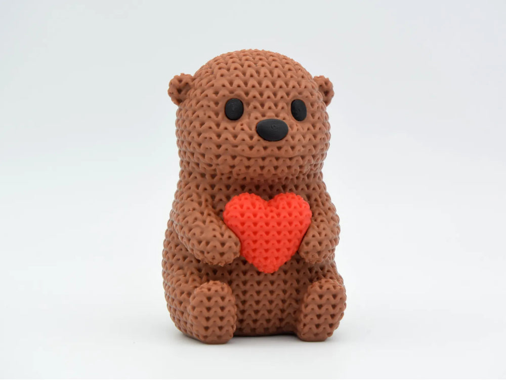 GESTRICKTER OTTER MIT HERZ - VALENTINSTAG