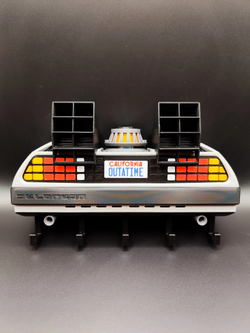 Cartoon-Film DeLorean DMC-12 Schlüsselhalter – 3D-Druck-Zauber
