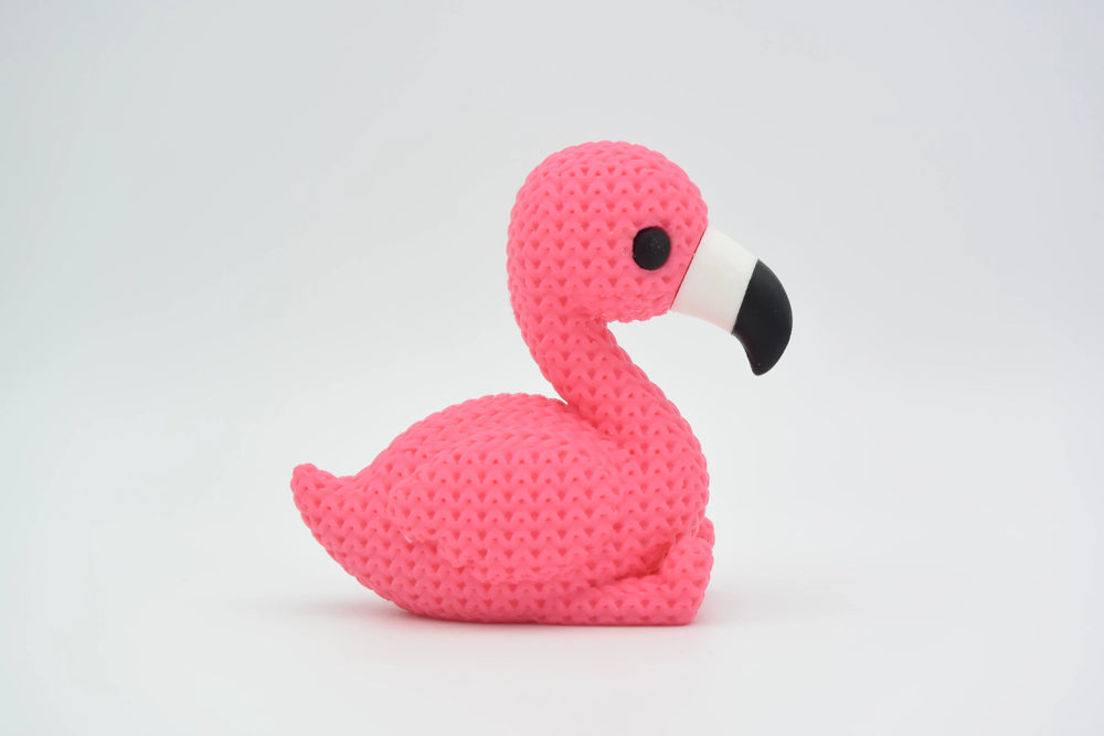 GESTRICKTER FLAMINGO