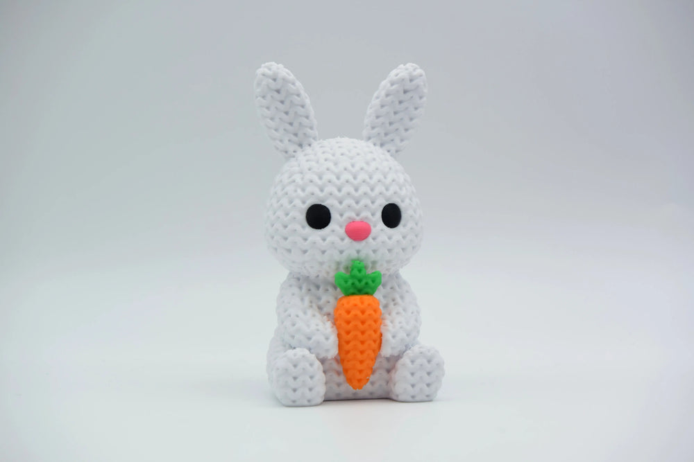GESTRICKTER HASE MIT KAROTTE - OSTERN