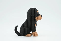 GESTRICKTER ROTTWEILER HUND