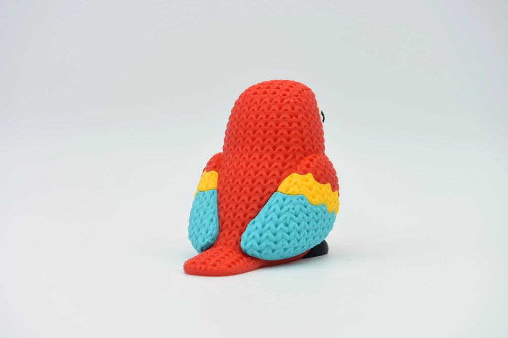 GESTRICKTER SCHARLACHARA-PAPAGEI
