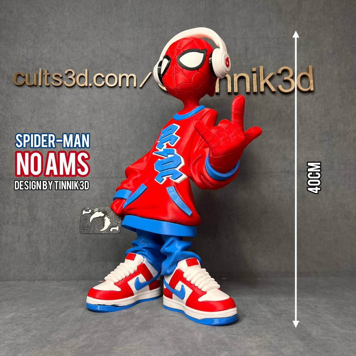 SPIDER-MAN – 3D-gedruckte Dekofigur ca. 30–40 cm