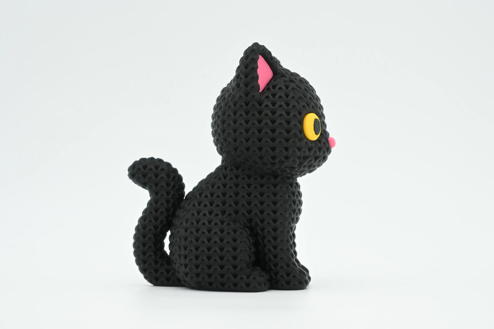 GESTRICKTE SCHWARZE KATZE - HALLOWEEN