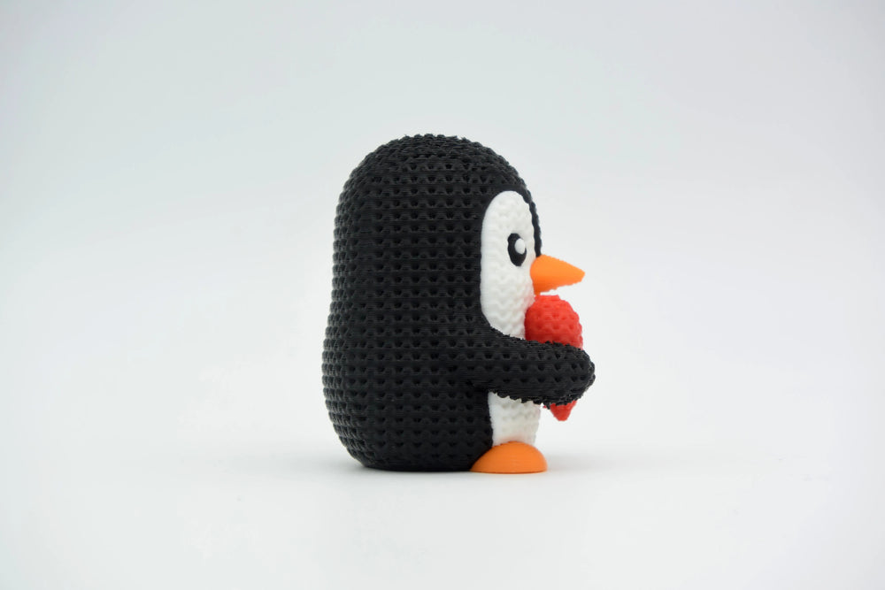 GESTRICKTER VALENTINSTAGSPINGUIN