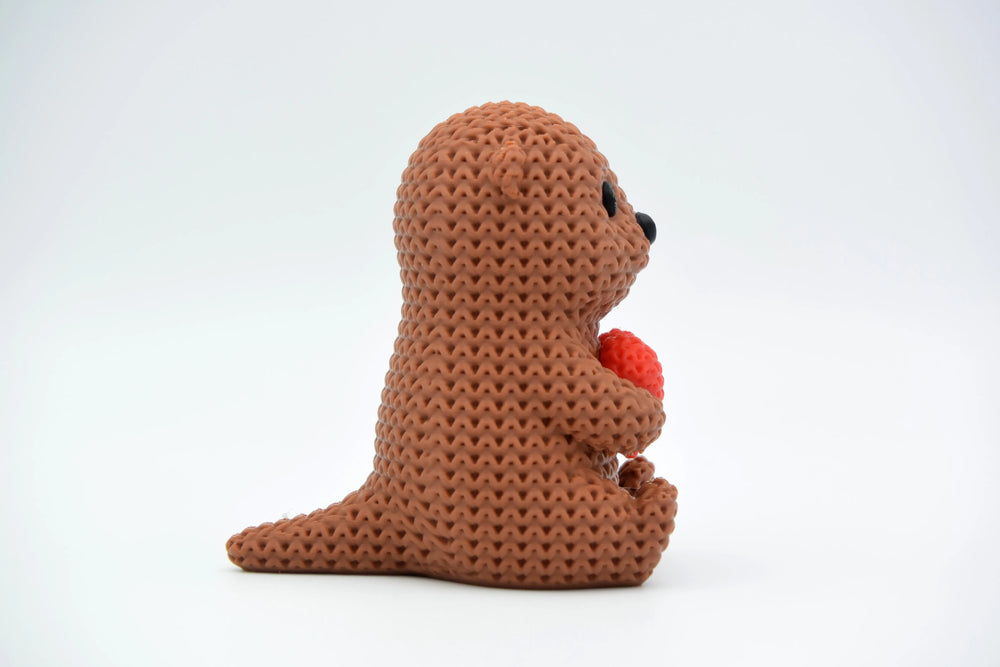 GESTRICKTER OTTER MIT HERZ - VALENTINSTAG