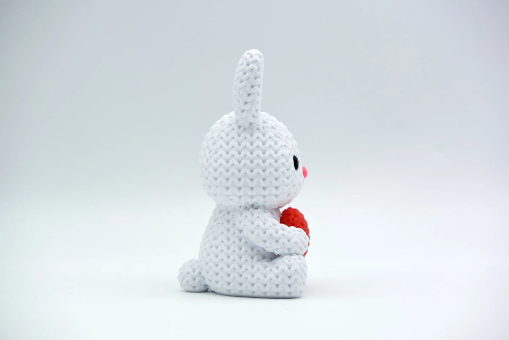 GESTRICKTER HASE MIT HERZ - OSTERN