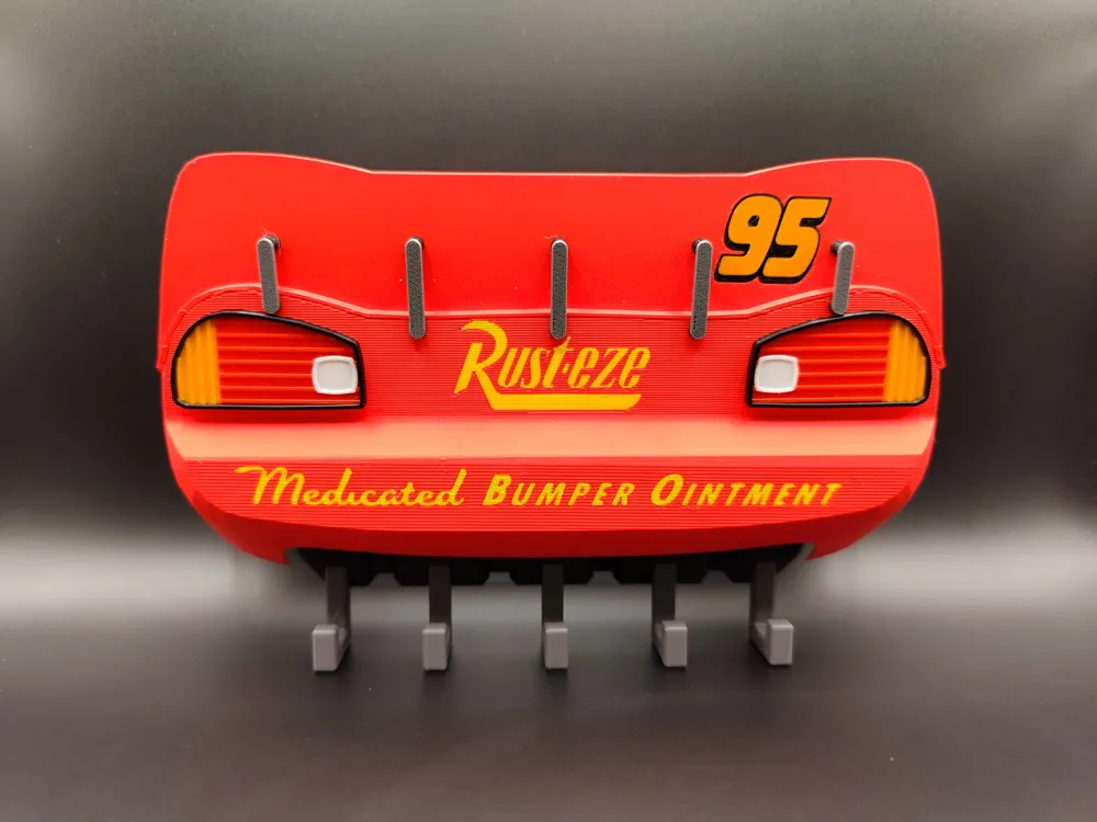 Cartoon-Film Lightning McQueen Schlüsselhalter – 3D-Druck-Zauber