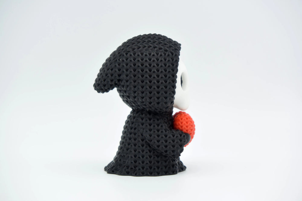 GESTRICKTER HERZ-SENSENMANN - HALLOWEEN