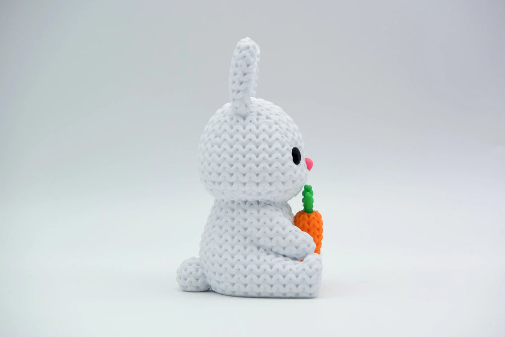 GESTRICKTER HASE MIT KAROTTE - OSTERN