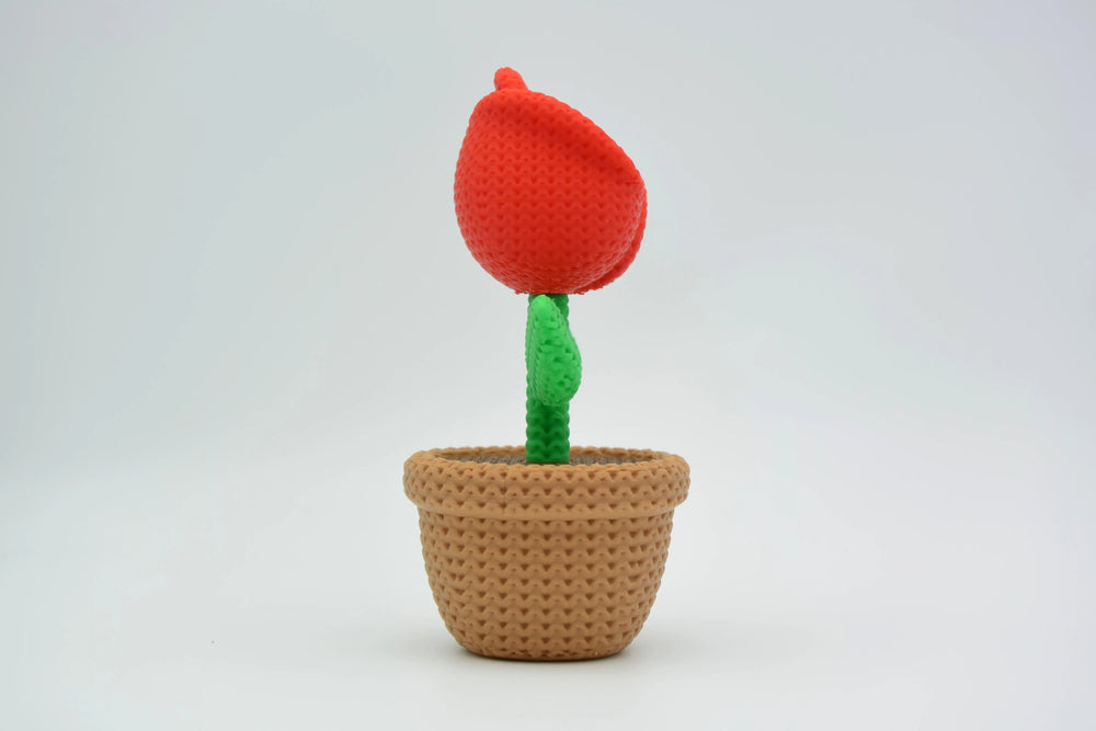 GESTRICKTE ROSE - VALENTINSTAG
