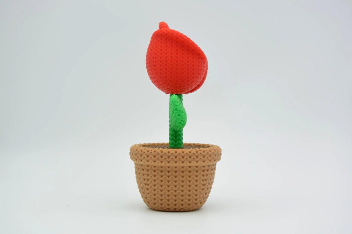GESTRICKTE ROSE - VALENTINSTAG