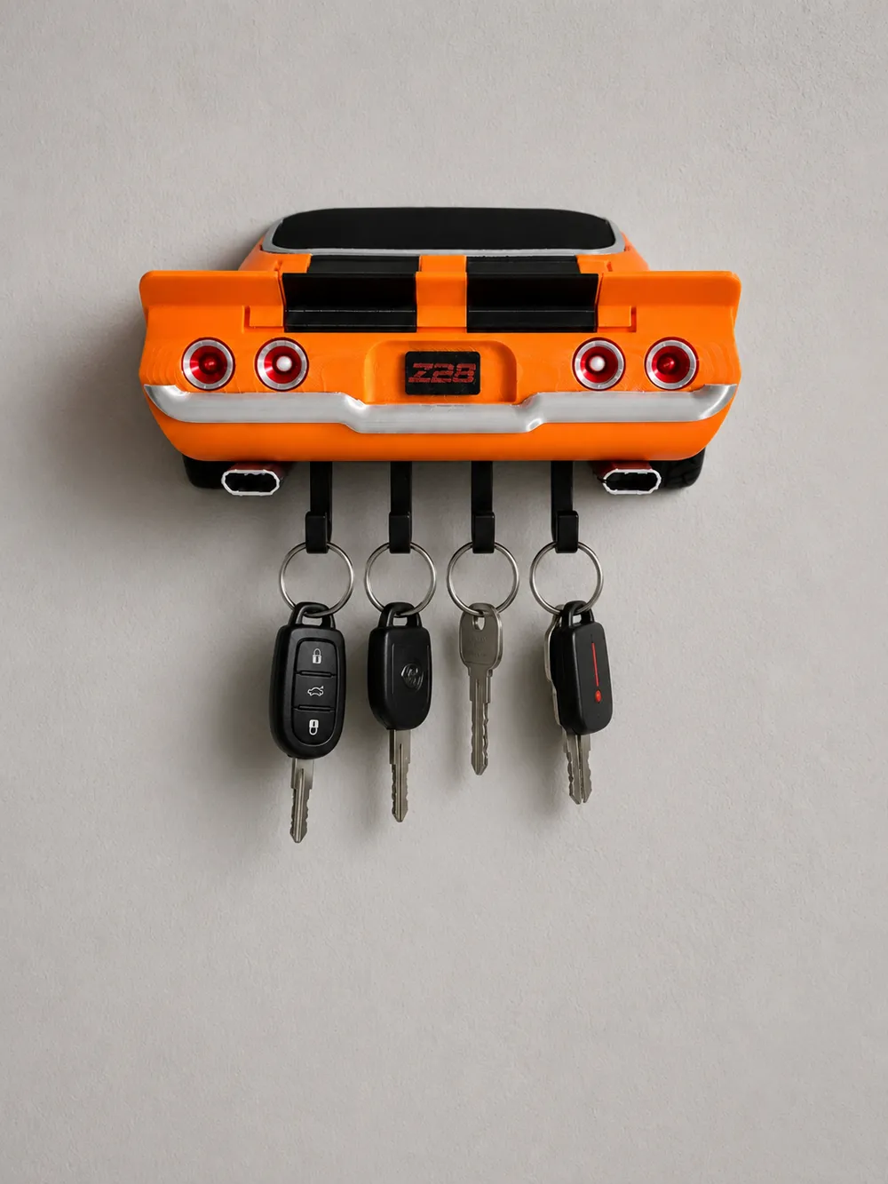 Chevrolet Camaro Z28 1972 Schlüsselhalter – 3D-Druck-Zauber