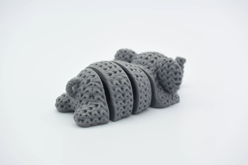 GESTRICKTER BEWEGLICHE ELEFANTEN-FLEXI-SCHLÜSSELANHÄNGER
