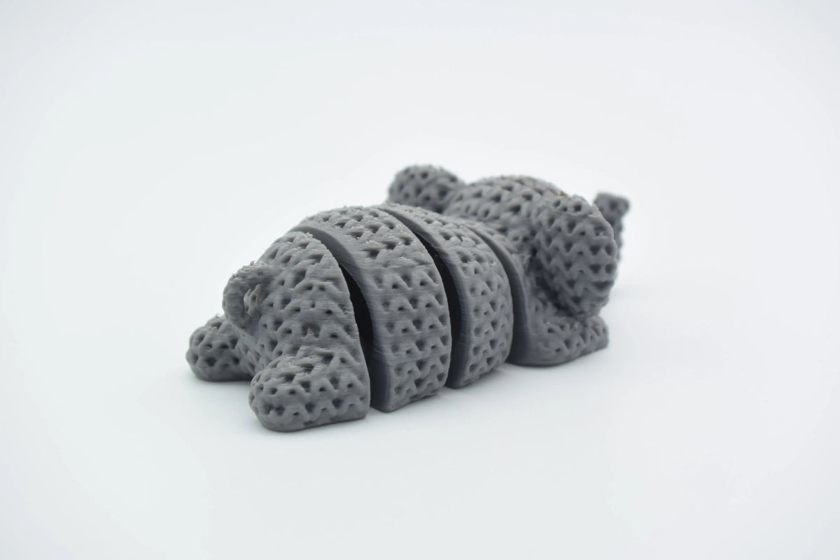 GESTRICKTER BEWEGLICHE ELEFANTEN-FLEXI-SCHLÜSSELANHÄNGER