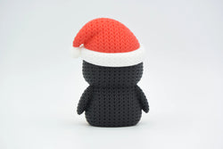 GESTRICKTER PINGUIN MIT WEIHNACHTSMÜTZE - WEIHNACHTEN