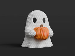 GESTRICKTER KÜRBISGEIST - HALLOWEEN