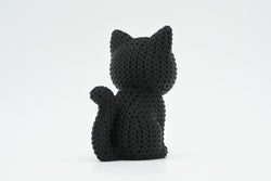 GESTRICKTE SCHWARZE KATZE - HALLOWEEN