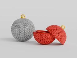 GESTRICKTER WEIHNACHTSORNAMENT-BEHÄLTER