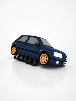 Renault Clio Williams Schlüsselhalter – 3D-Druck-Zauber