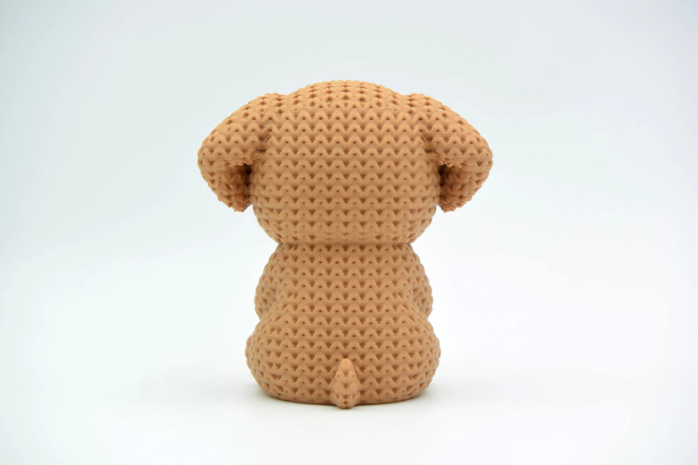 GESTRICKTER HUND MIT HERZ - VALENTINSTAG