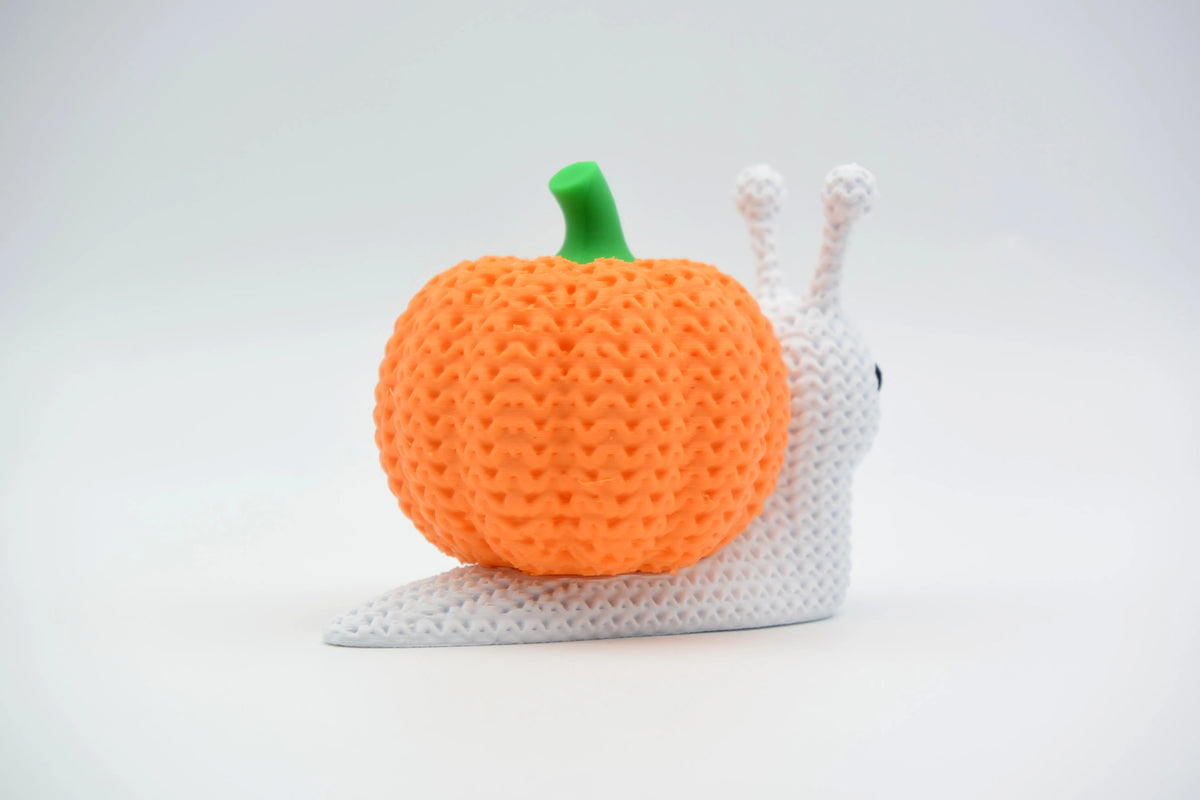 GESTRICKTE HALLOWEEN KÜRBISSE SCHNECKE