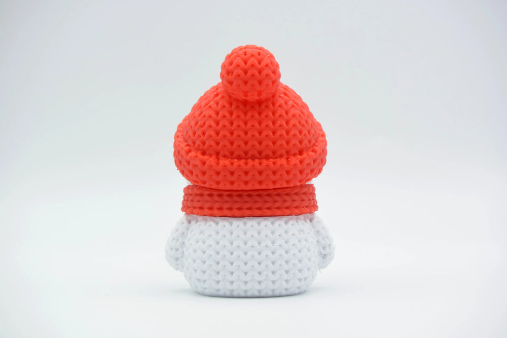 GESTRICKTER SCHNEEMANN - WEIHNACHTEN