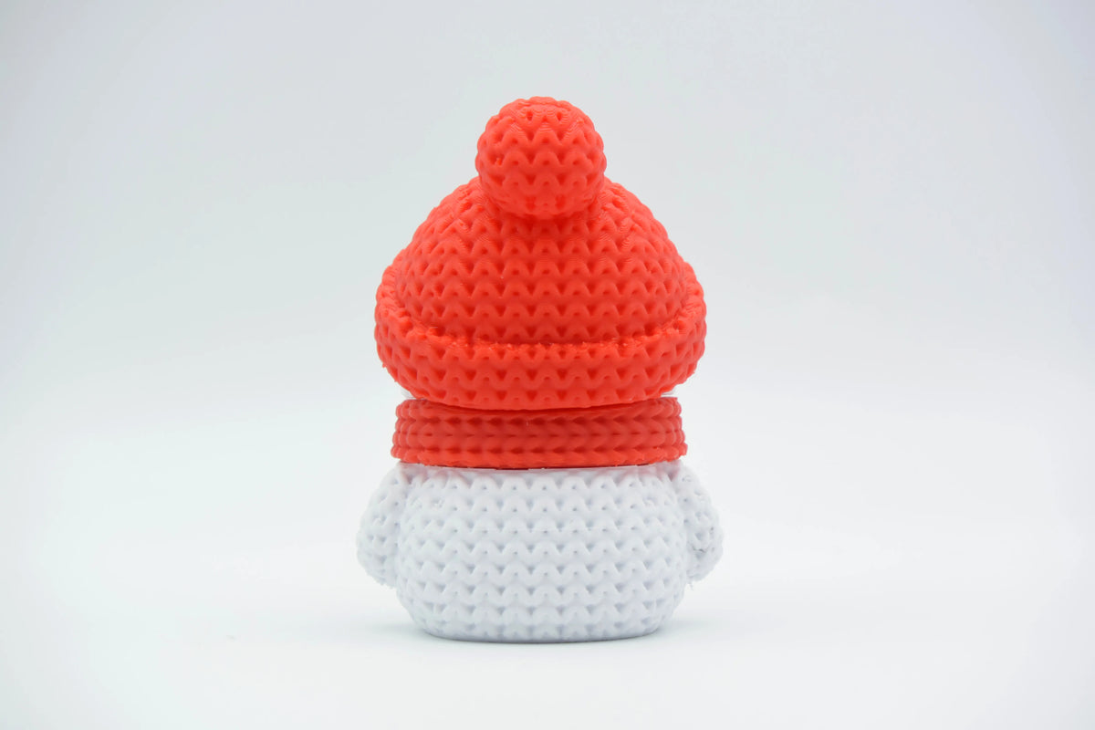 GESTRICKTER SCHNEEMANN - WEIHNACHTEN