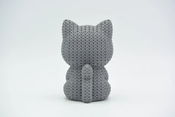 GESTRICKTE KATZE MIT HERZ - VALENTINSTAG