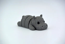 GESTRICKTES BEWEGLICHES NILPFERD