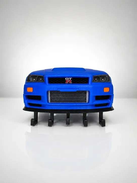 Nissan Skyline GT-R R34 Nismo Schlüsselhalter – 3D-Druck-Zauber