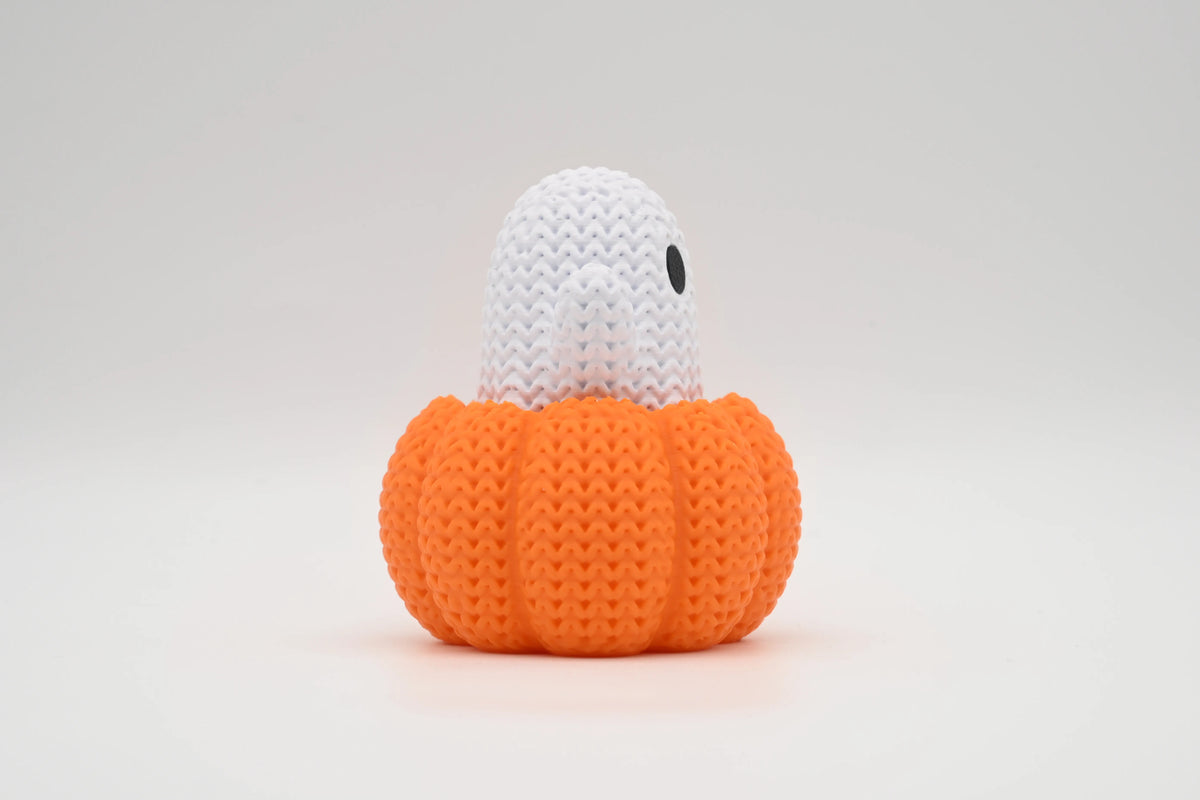 GESTRICKTER GEIST IM KÜRBIS - HALLOWEEN – KOSTENLOSES 3D-DRUCKMODELL – MAKERWORLD