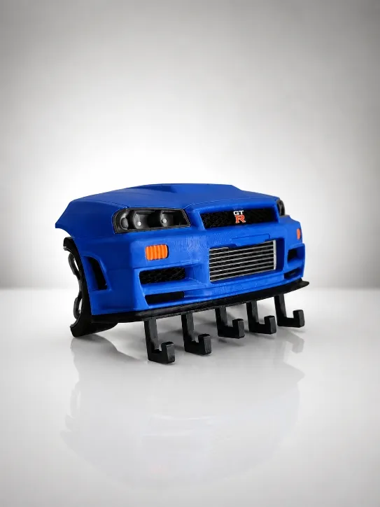 Nissan Skyline GT-R R34 Nismo Schlüsselhalter – 3D-Druck-Zauber