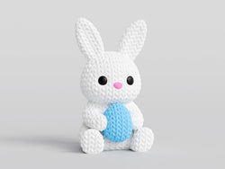 GESTRICKTER HASE MIT OSTEREI
