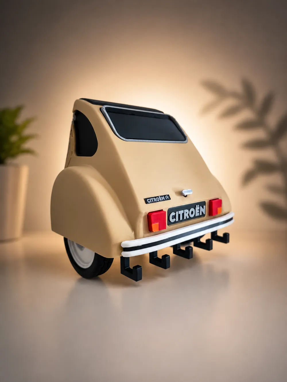 Citroën 2CV Heck Schlüsselhalter – 3D-Druck-Zauber