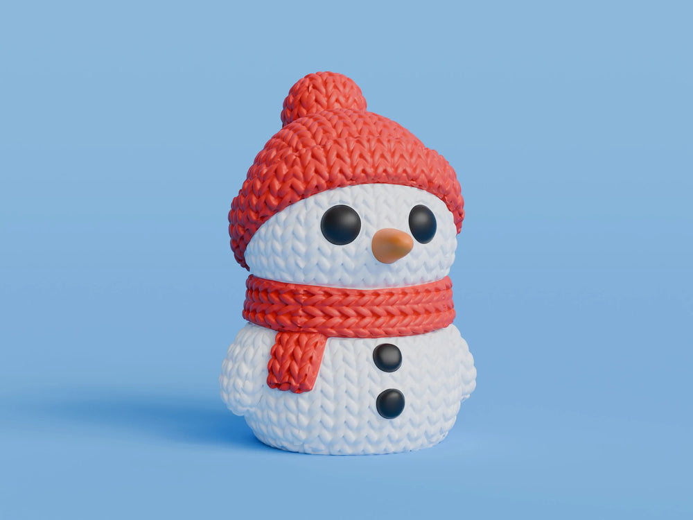 GESTRICKTER SCHNEEMANN - WEIHNACHTEN