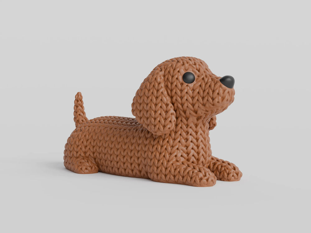 GESTRICKTER DACKEL